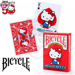 Baraja Hello Kitty - 50th Aniversario - Bicycle - Tienda de Productos Kawaii Kpop en LIMA - PERU