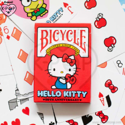 Baraja Hello Kitty - 50th Aniversario - Bicycle - Tienda de Productos Kawaii Kpop en LIMA - PERU