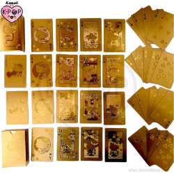 Baraja Hello Kitty Dorada - Sanrio - Tienda de Productos Kawaii Kpop en LIMA - PERU