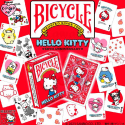 Baraja Hello Kitty - 50th Aniversario - Bicycle - Tienda de Productos Kawaii Kpop en LIMA - PERU