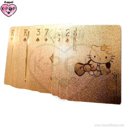 Baraja Hello Kitty Dorada - Sanrio - Tienda de Productos Kawaii Kpop en LIMA - PERU